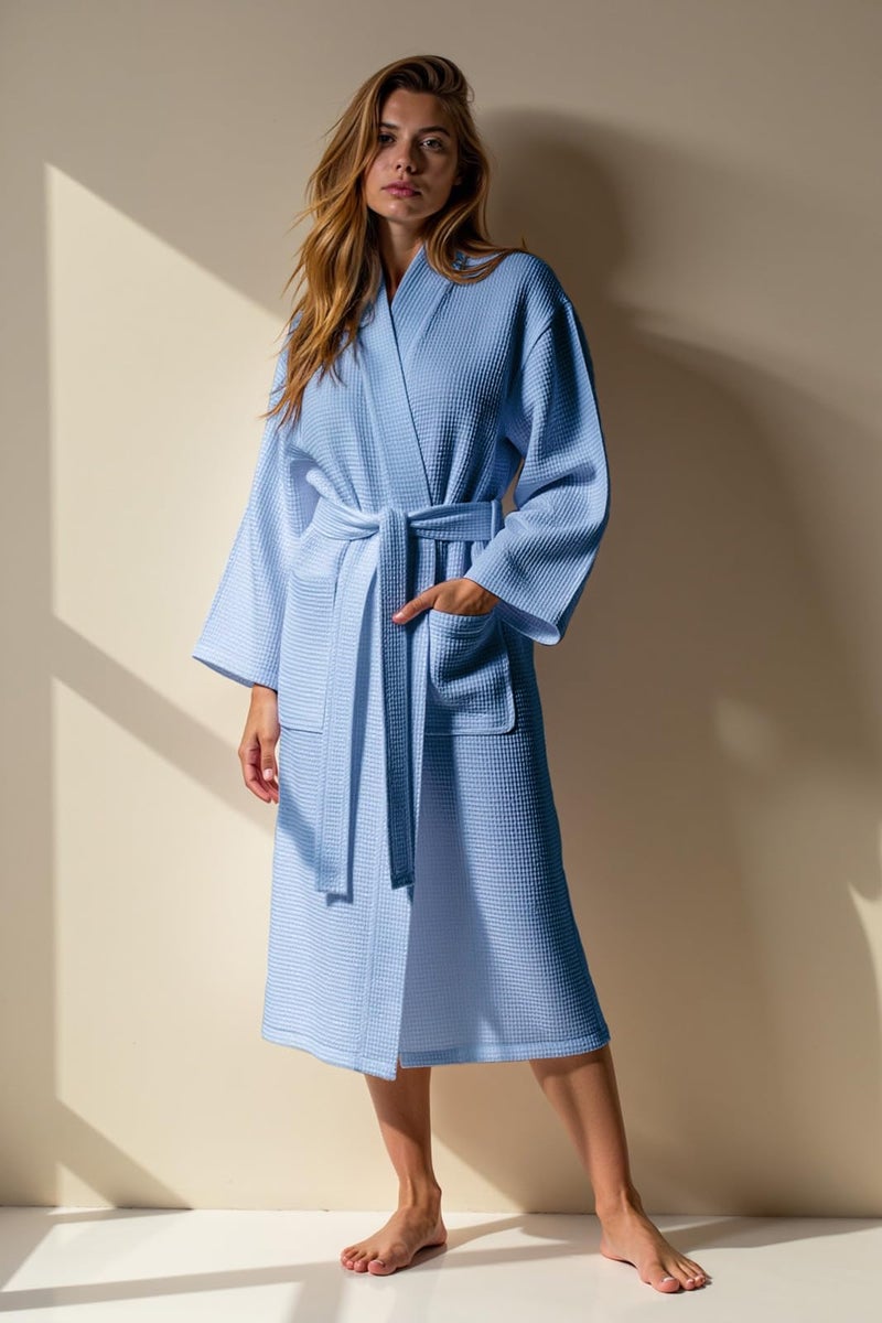 Turquaz Robes For Women Lightweight Unisex Waffle Kimono Bathrobe Mothers day Gifts - Image 3